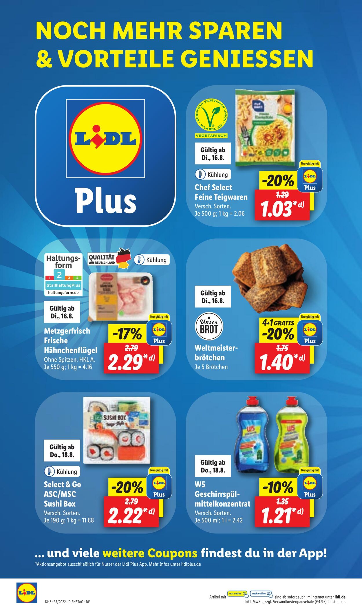 Prospekt Lidl 16.08.2022 - 20.08.2022