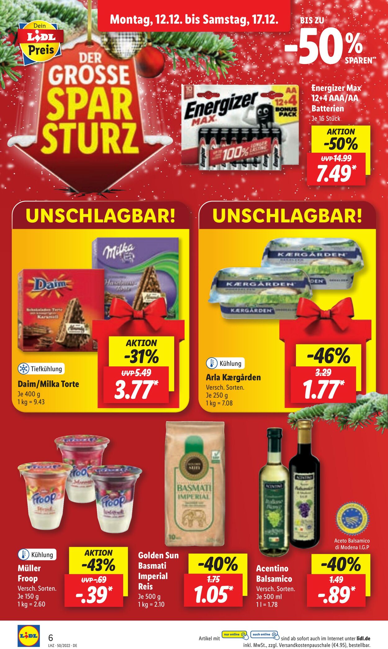 Prospekt Lidl 12.12.2022 - 17.12.2022