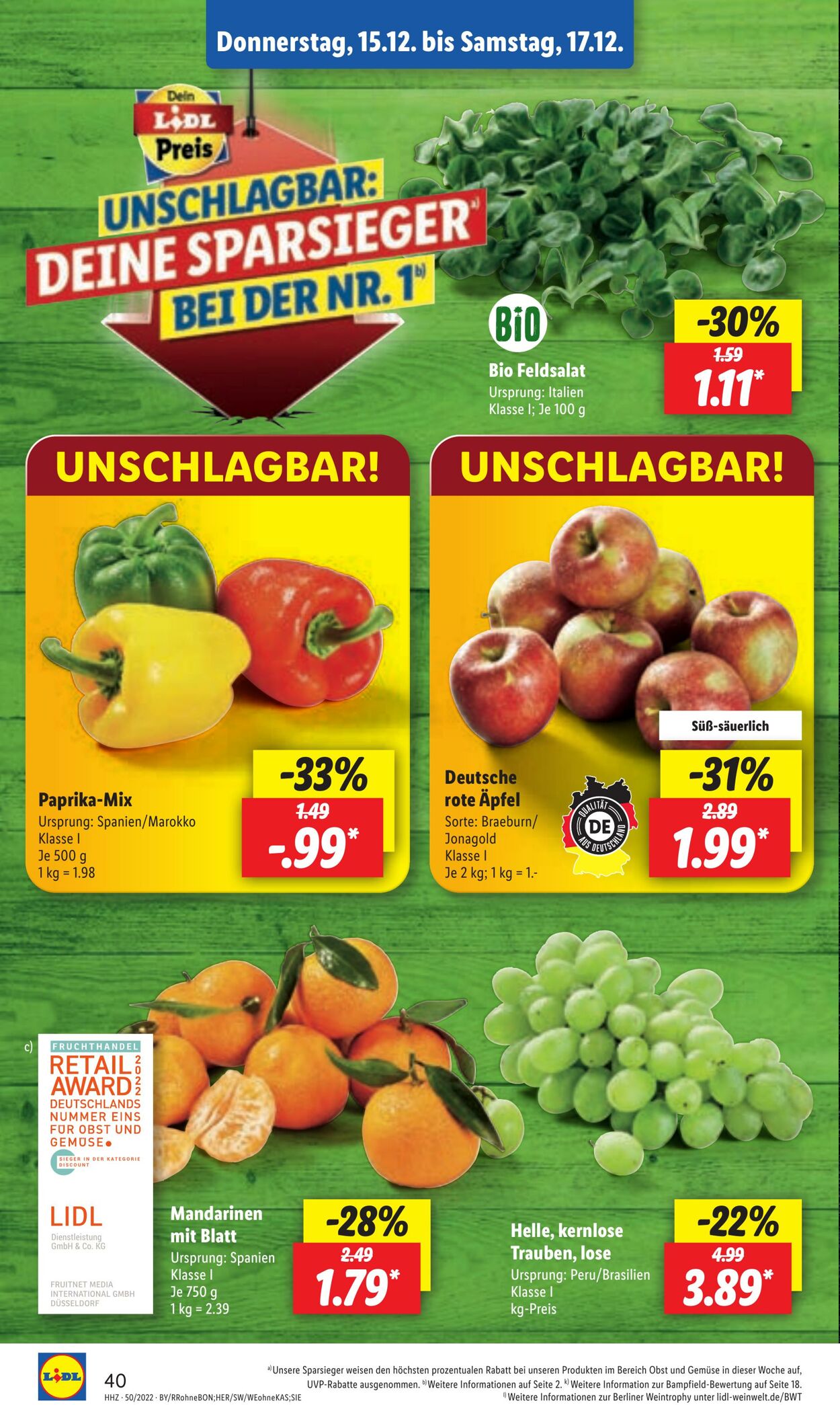 Prospekt Lidl 12.12.2022 - 17.12.2022