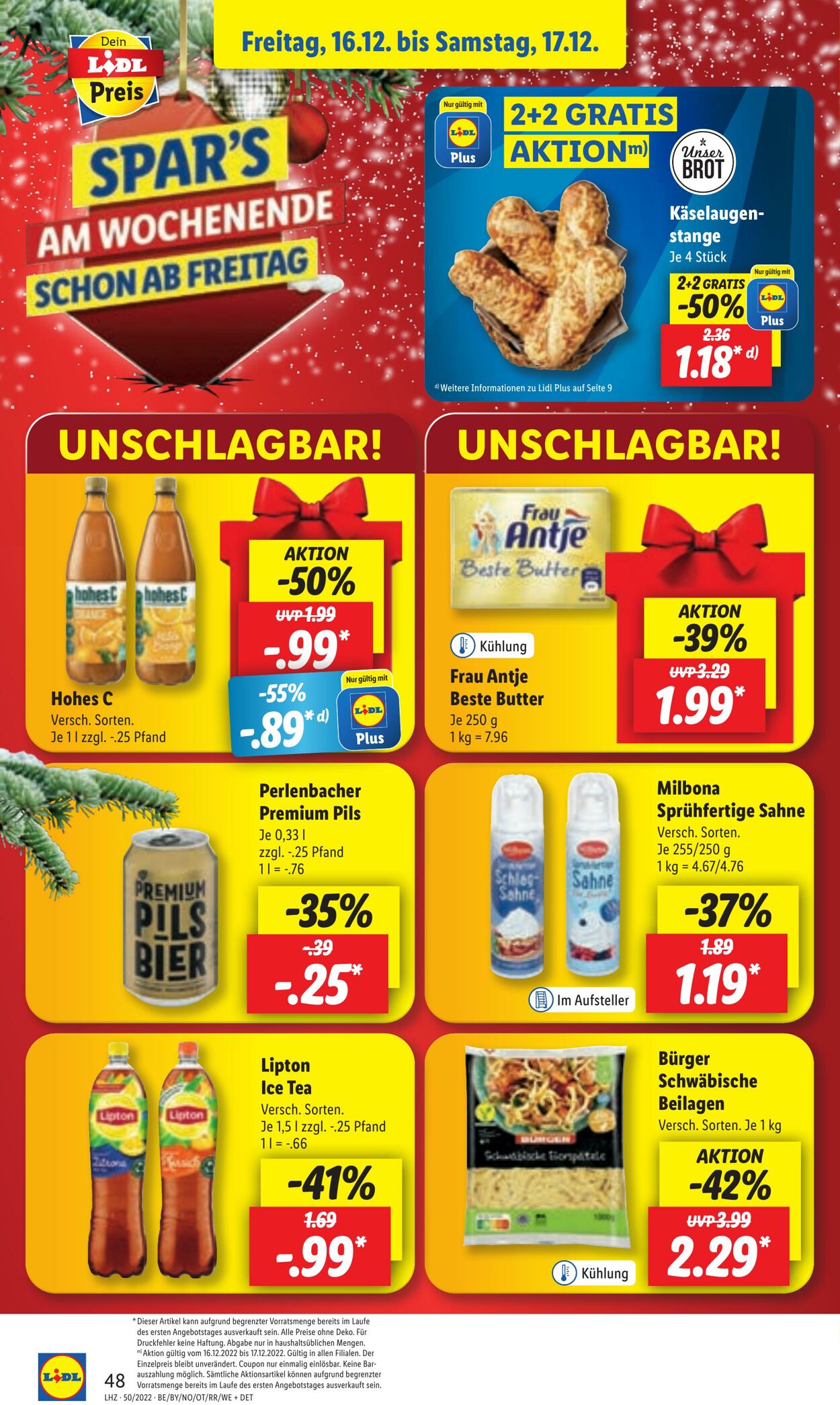 Prospekt Lidl 12.12.2022 - 17.12.2022