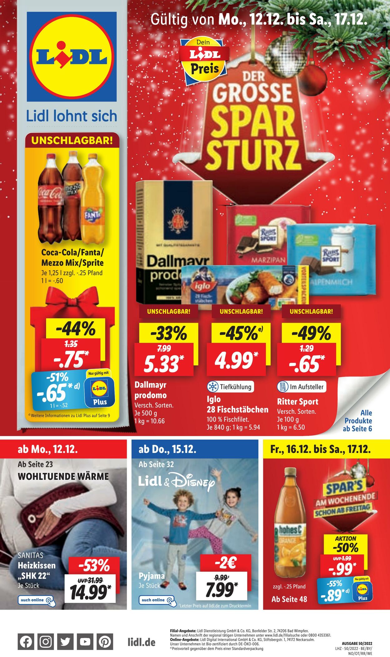 Prospekt Lidl 12.12.2022 - 17.12.2022