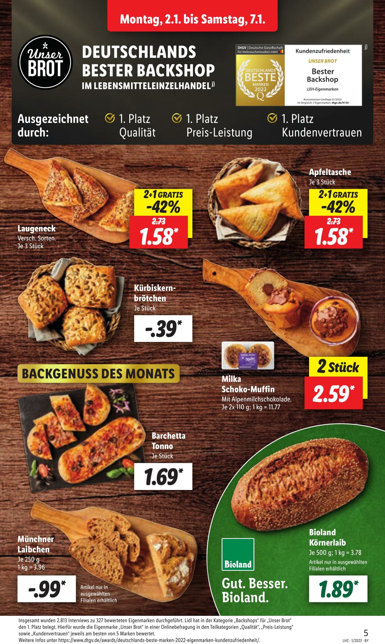 Prospekt Lidl 02.01.2023 - 07.01.2023