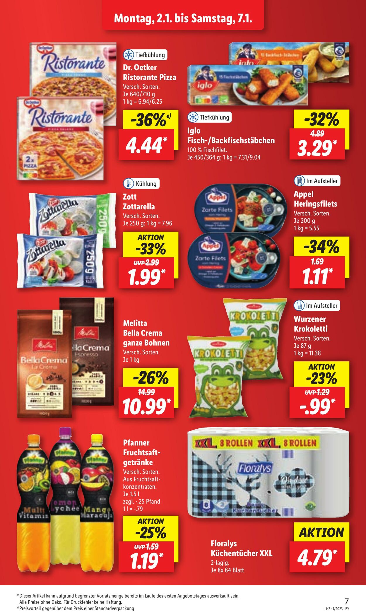 Prospekt Lidl 02.01.2023 - 07.01.2023