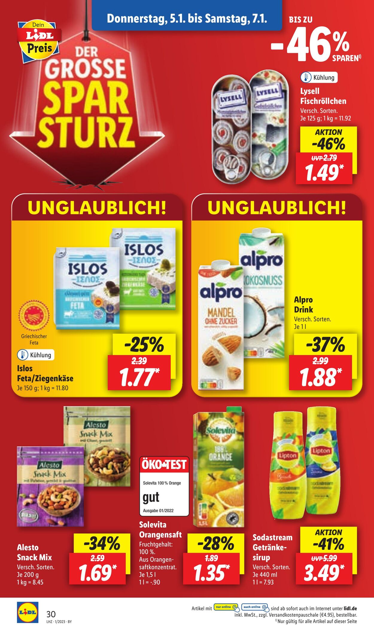 Prospekt Lidl 02.01.2023 - 07.01.2023