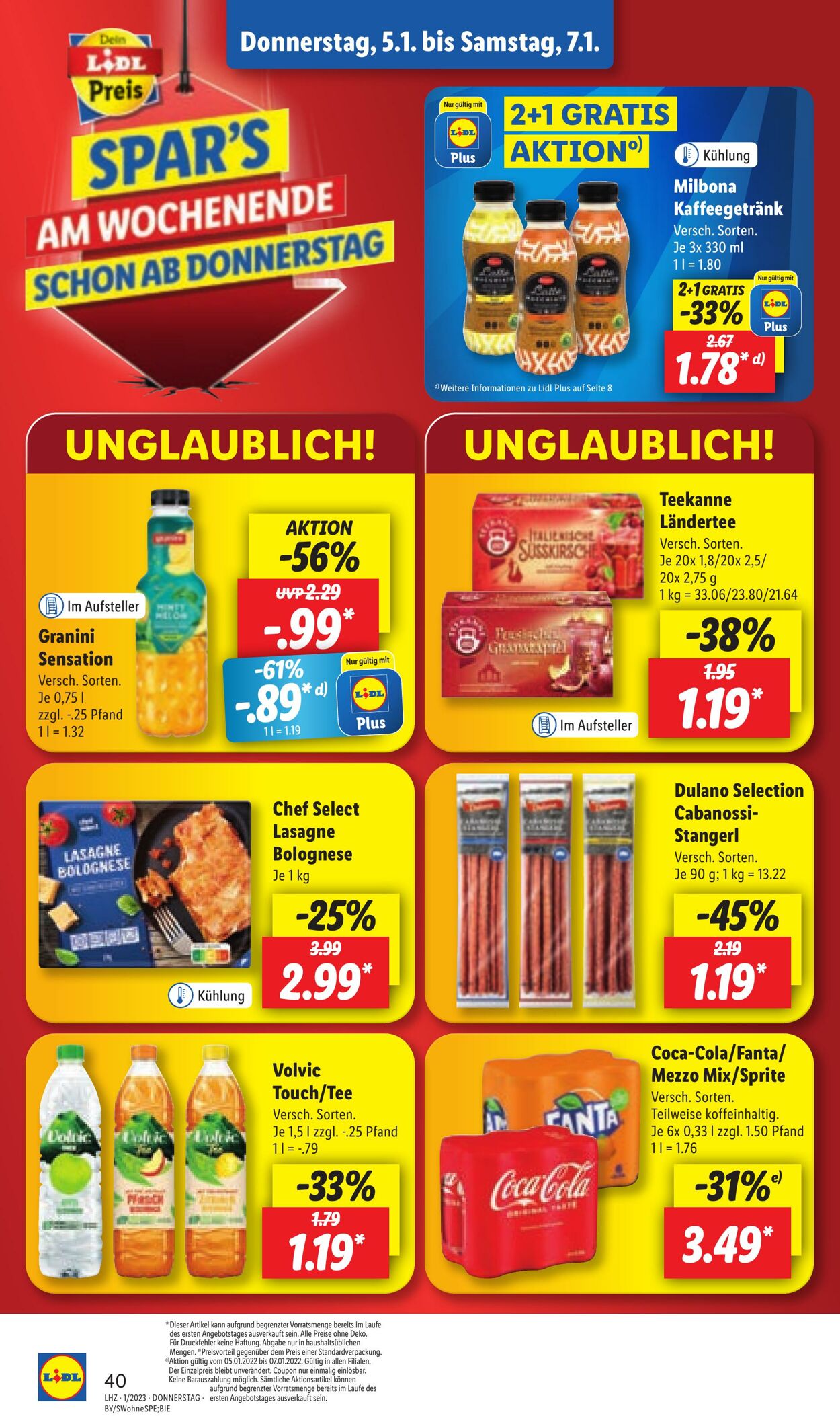 Prospekt Lidl 02.01.2023 - 07.01.2023