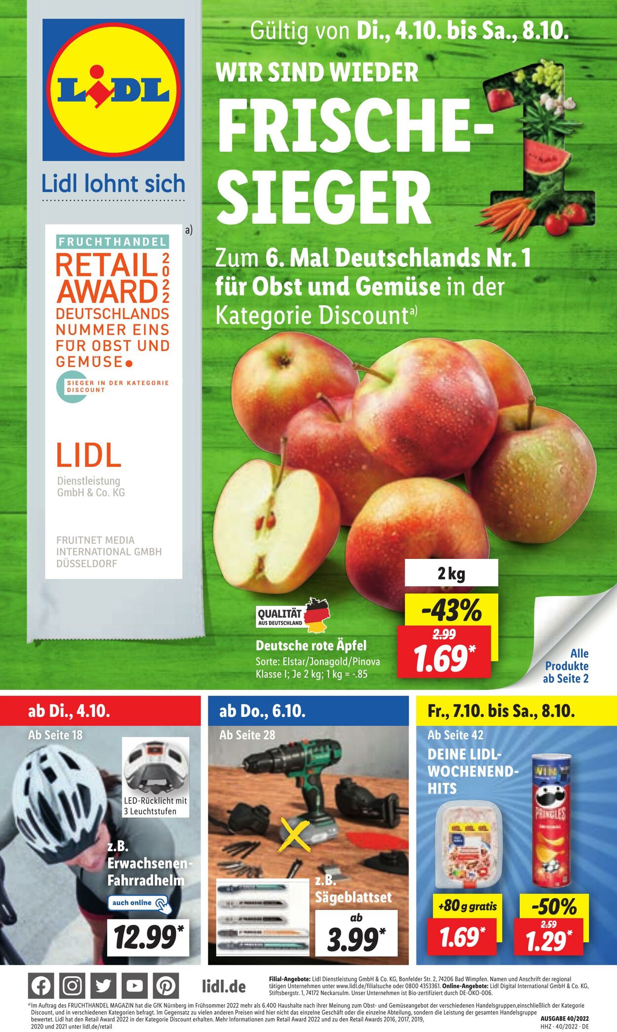 Prospekt Lidl 04.10.2022 - 08.10.2022