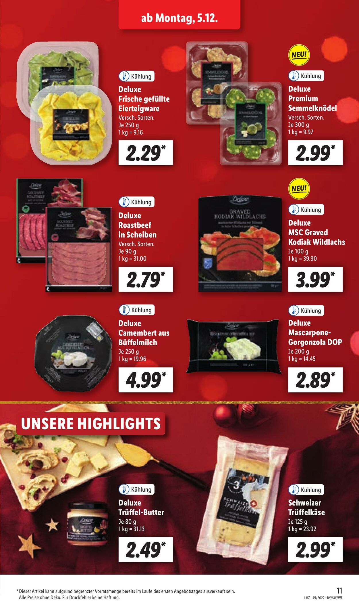 Prospekt Lidl 05.12.2022 - 10.12.2022