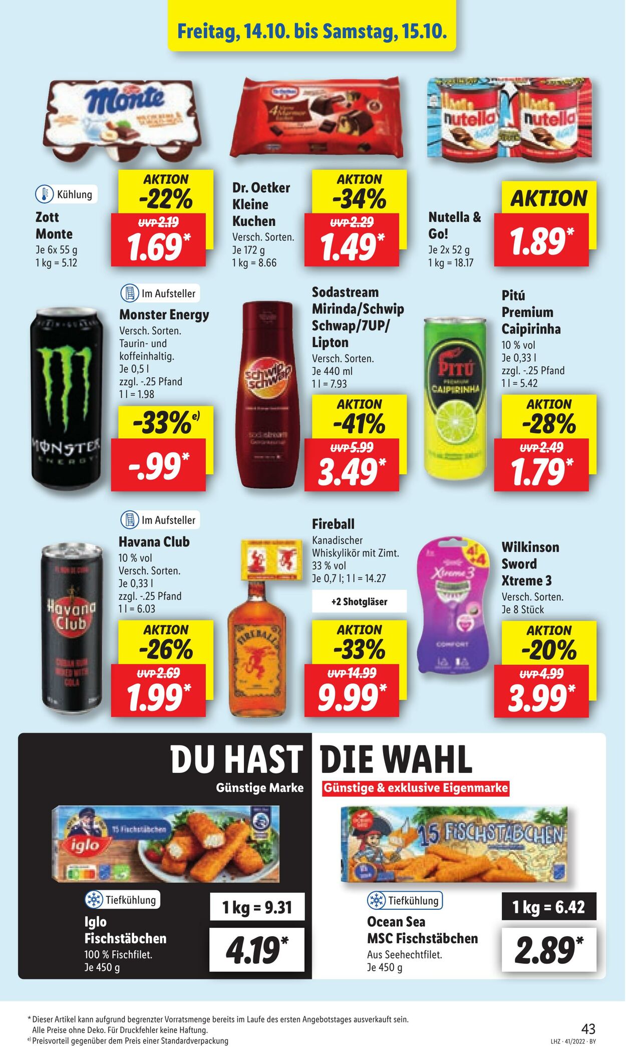 Prospekt Lidl 10.10.2022 - 15.10.2022