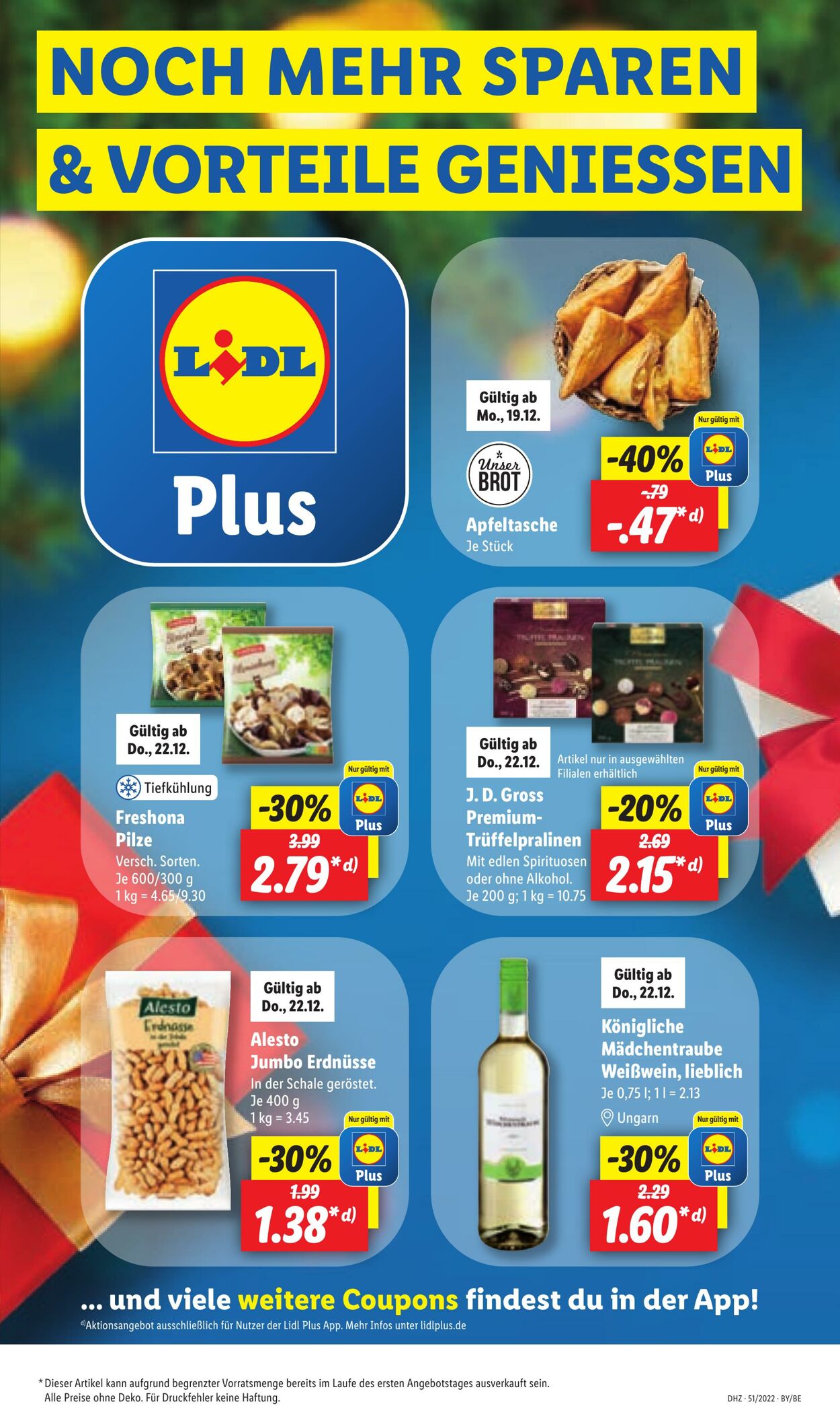 Prospekt Lidl 19.12.2022 - 24.12.2022