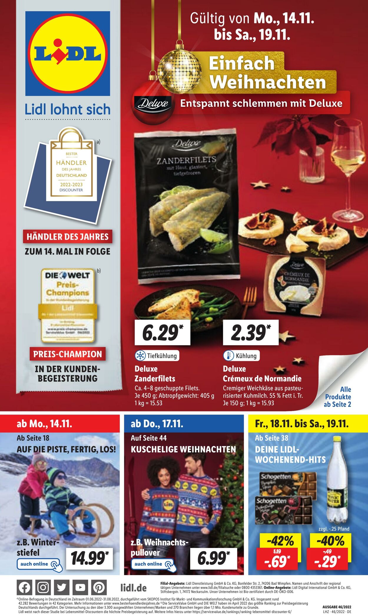 Prospekt Lidl 14.11.2022 - 19.11.2022