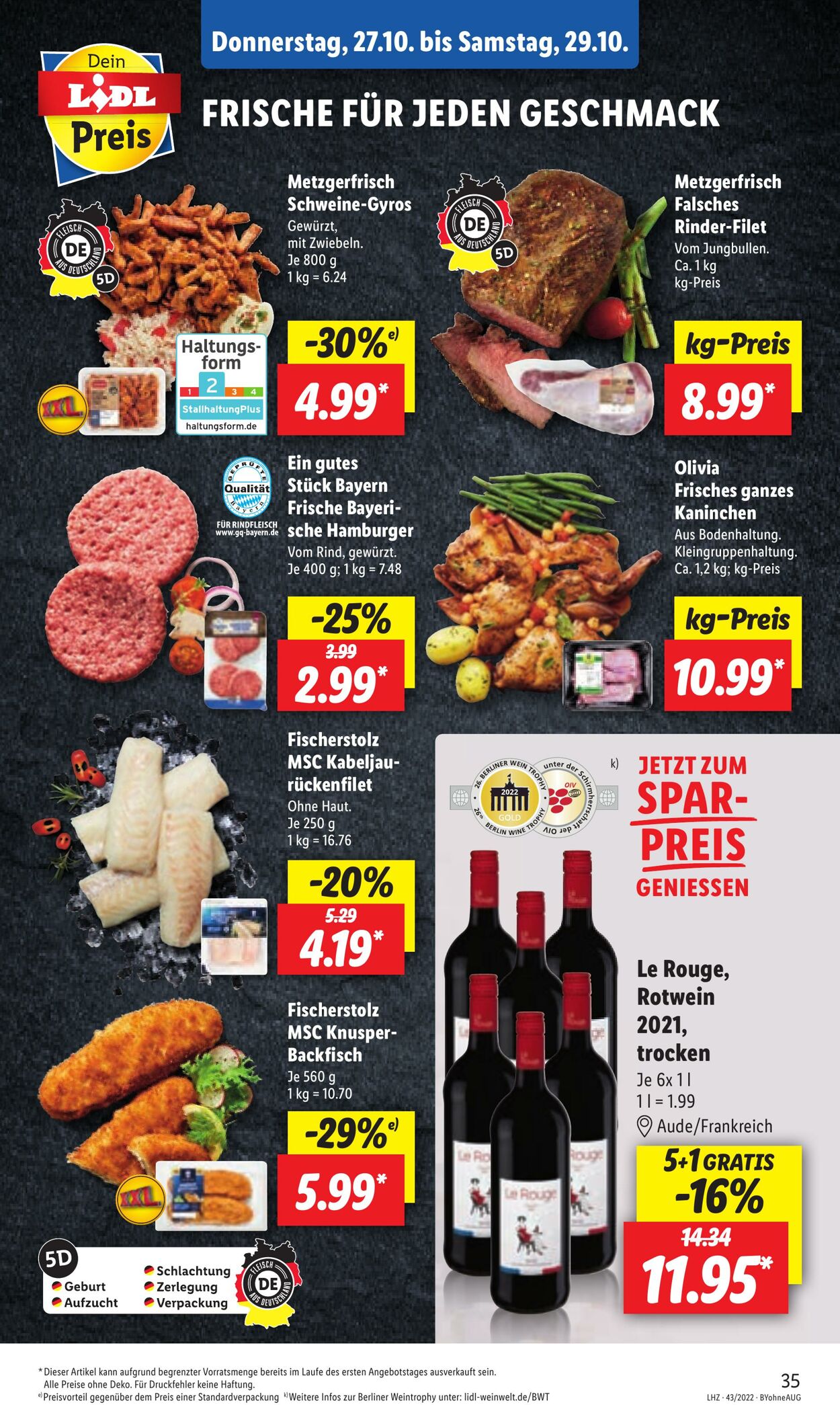 Prospekt Lidl 24.10.2022 - 29.10.2022