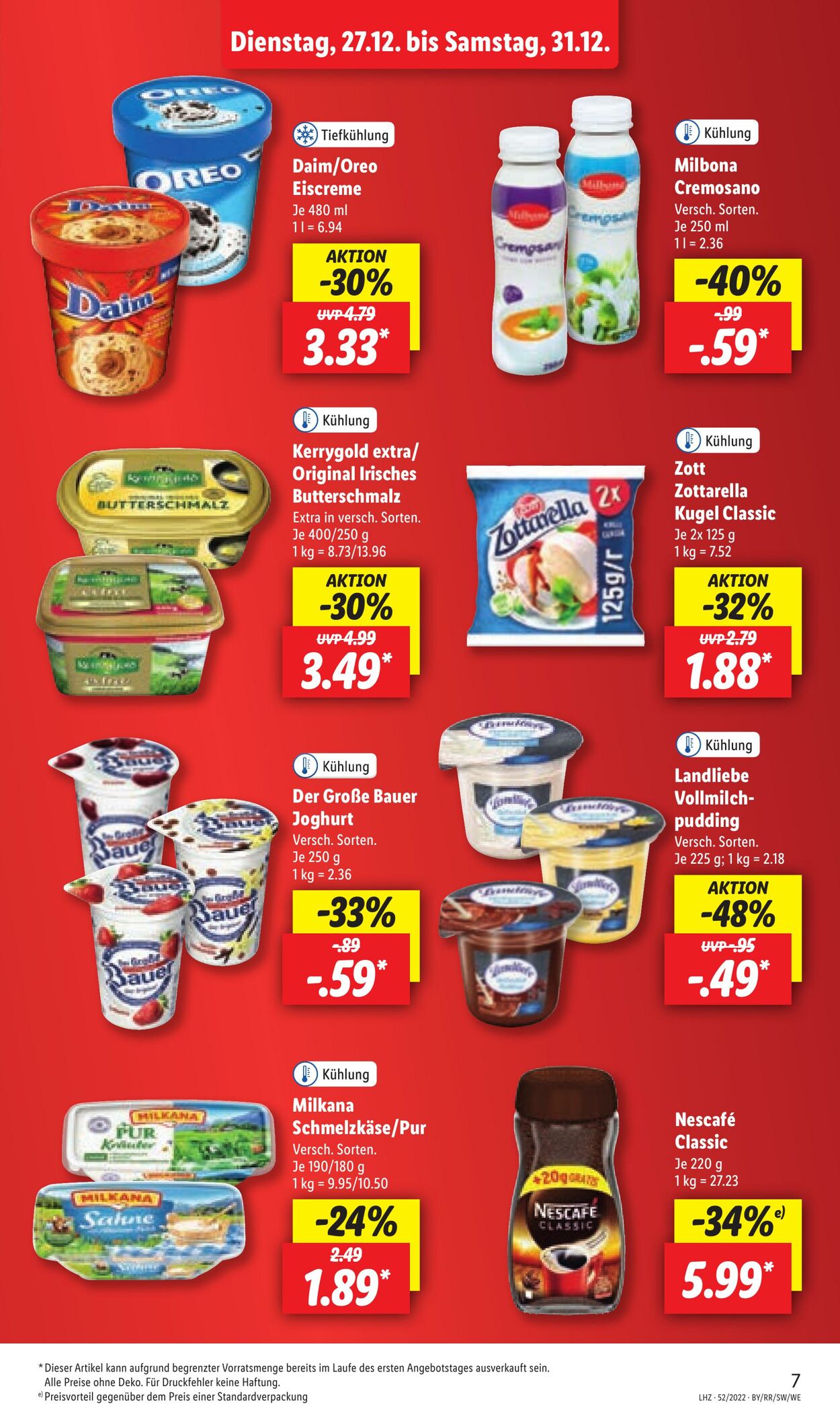 Prospekt Lidl 27.12.2022 - 31.12.2022