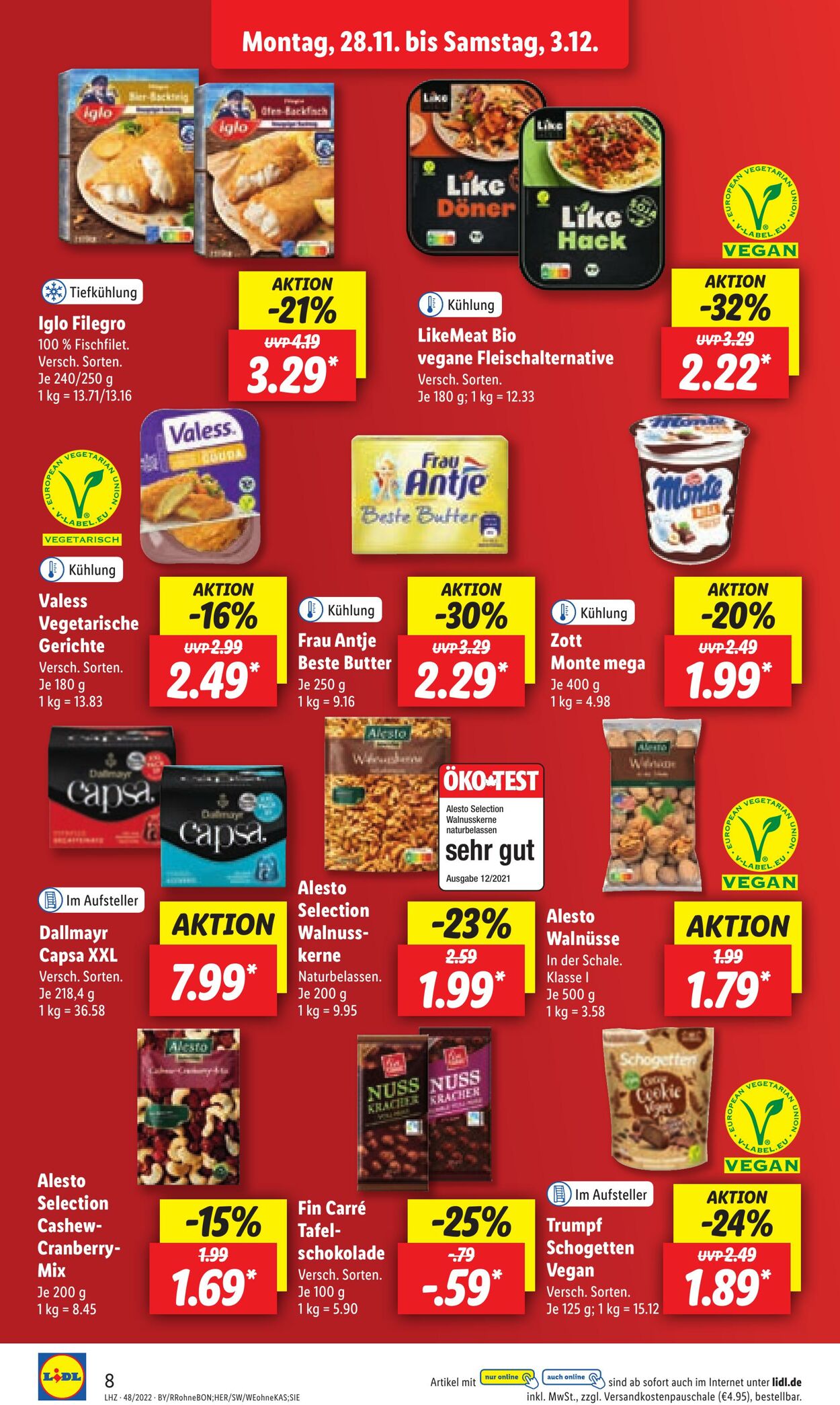 Prospekt Lidl 28.11.2022 - 03.12.2022