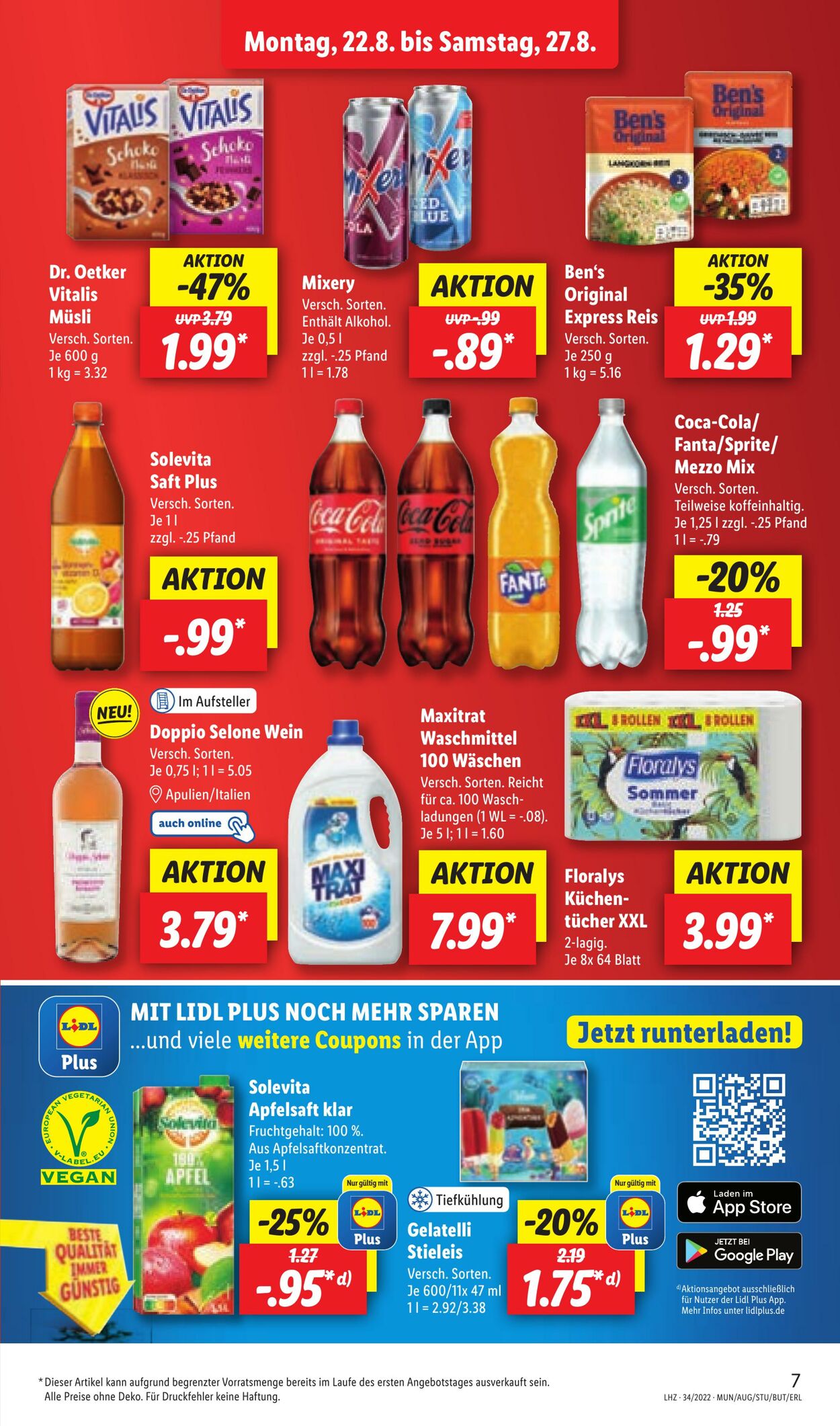 Prospekt Lidl 22.08.2022 - 27.08.2022