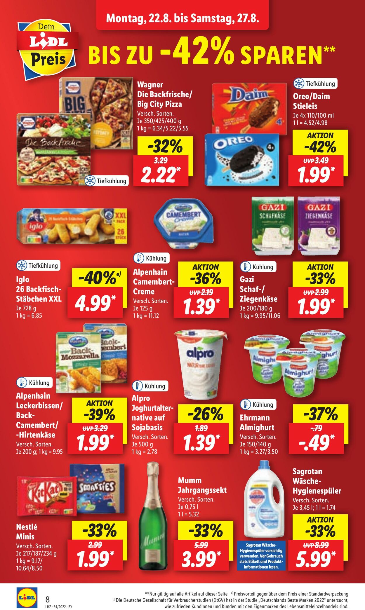 Prospekt Lidl 22.08.2022 - 27.08.2022