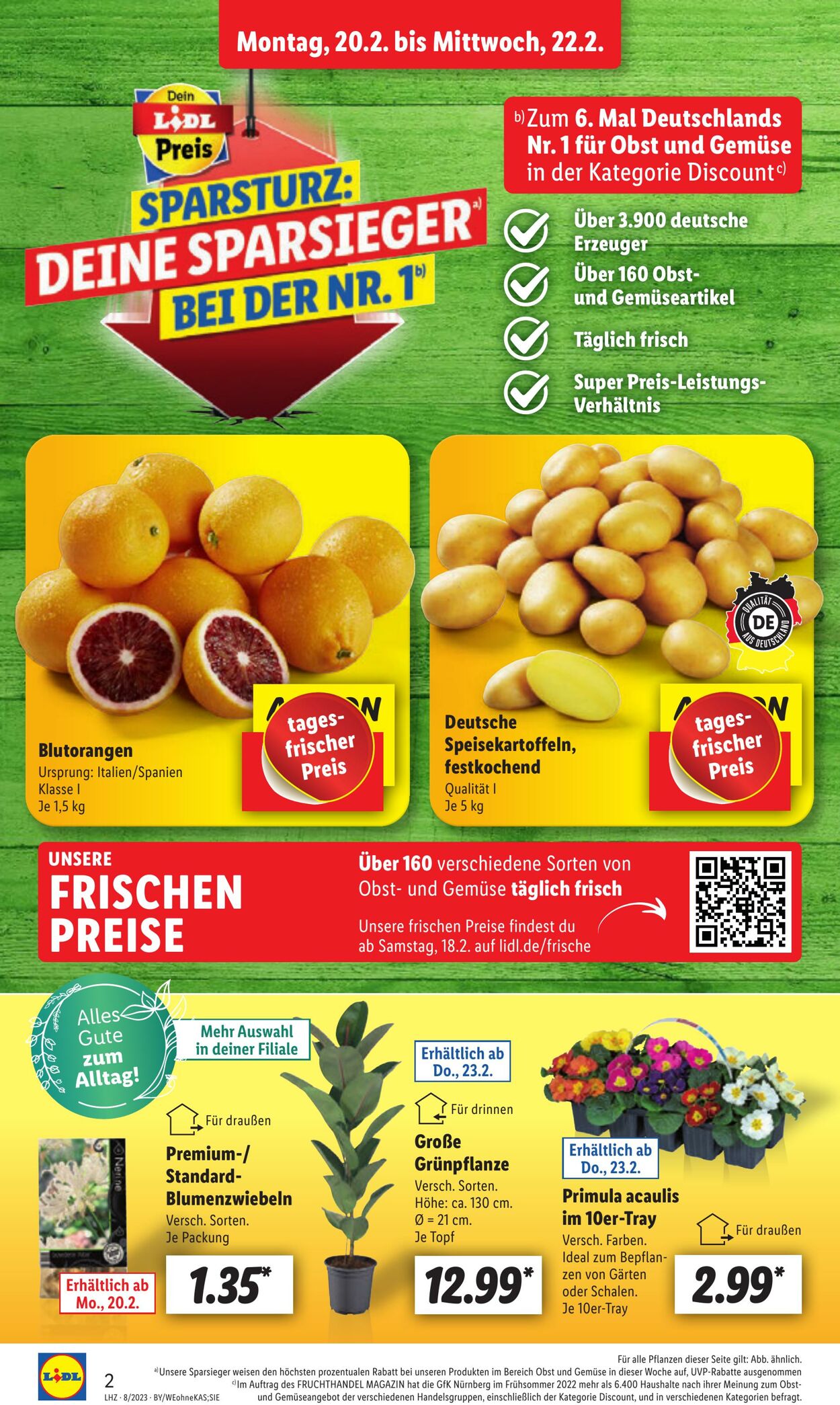 Prospekt Lidl 20.02.2023 - 25.02.2023