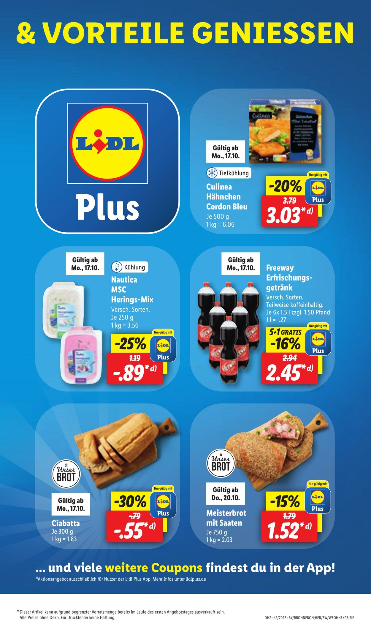 Prospekt Lidl 17.10.2022 - 22.10.2022