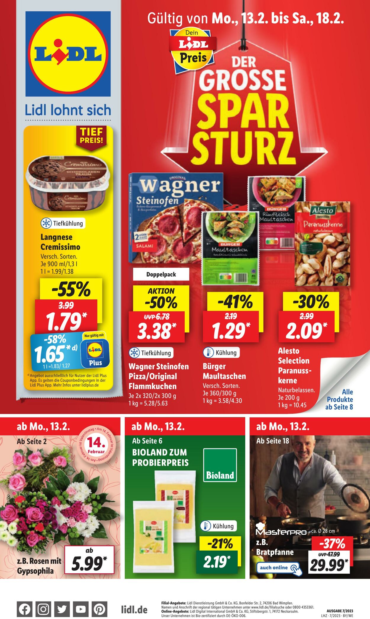 Prospekt Lidl 13.02.2023 - 18.02.2023