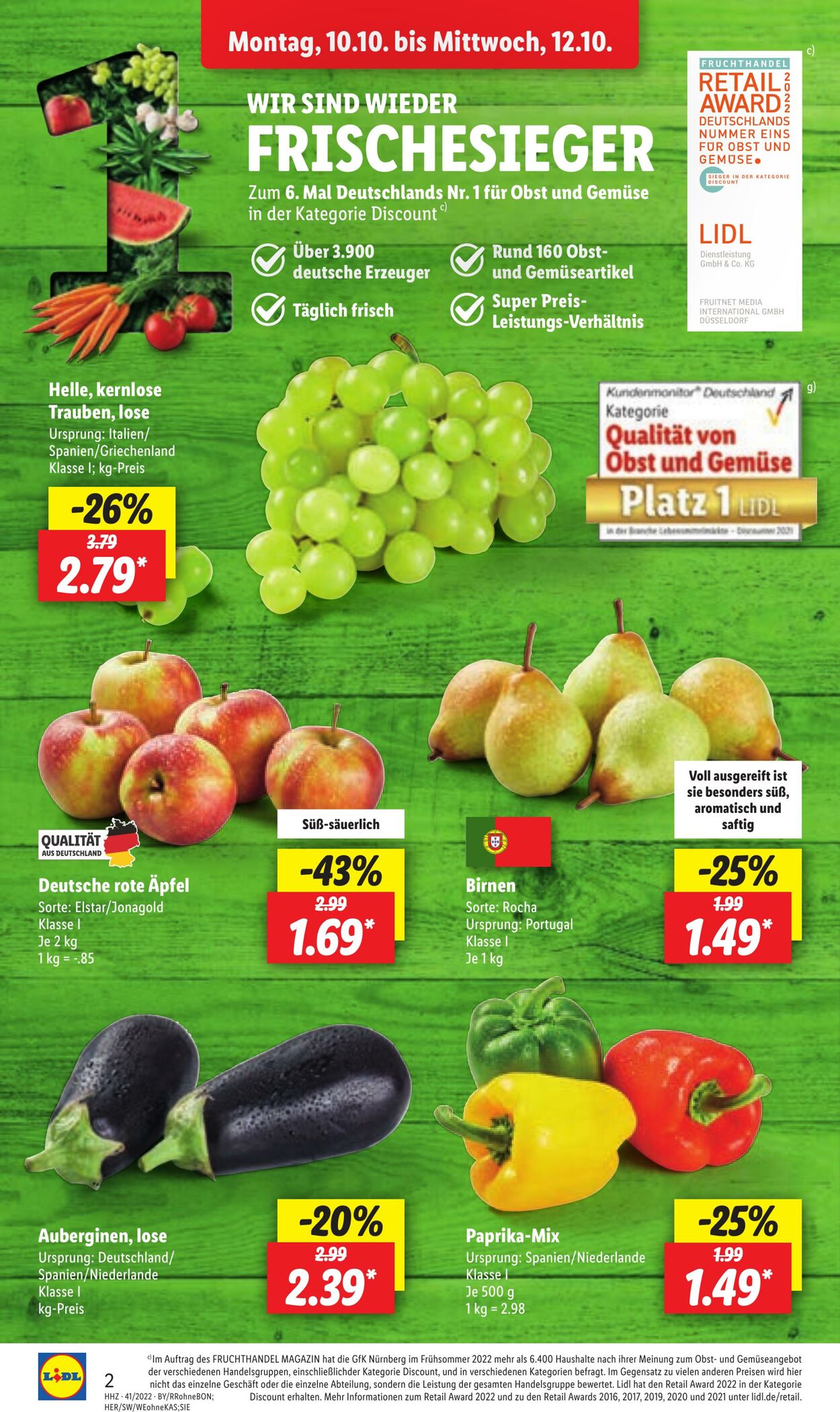 Prospekt Lidl 10.10.2022 - 15.10.2022