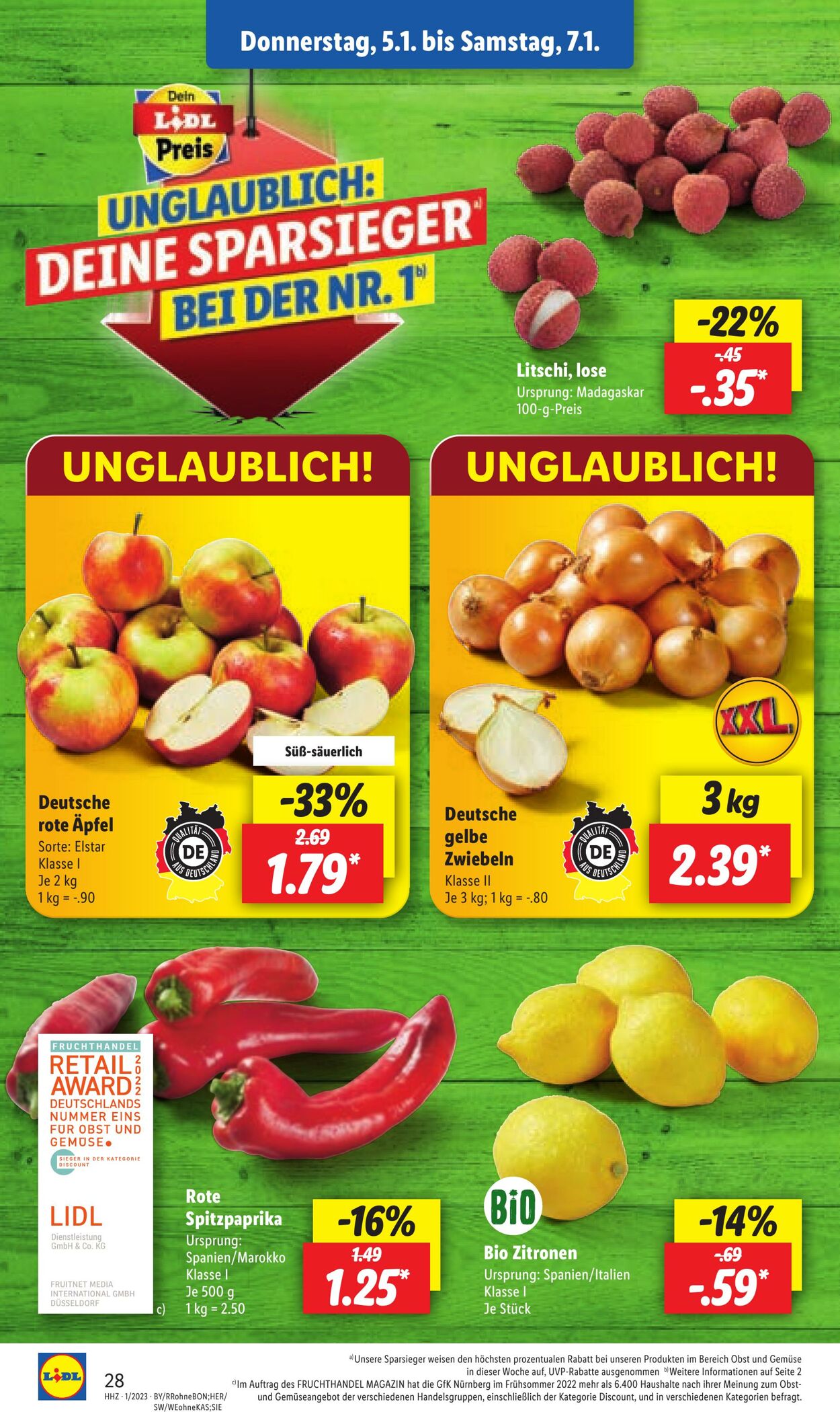 Prospekt Lidl 02.01.2023 - 07.01.2023