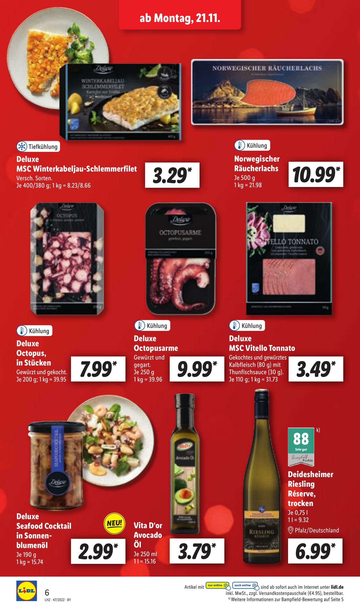 Prospekt Lidl 21.11.2022 - 26.11.2022