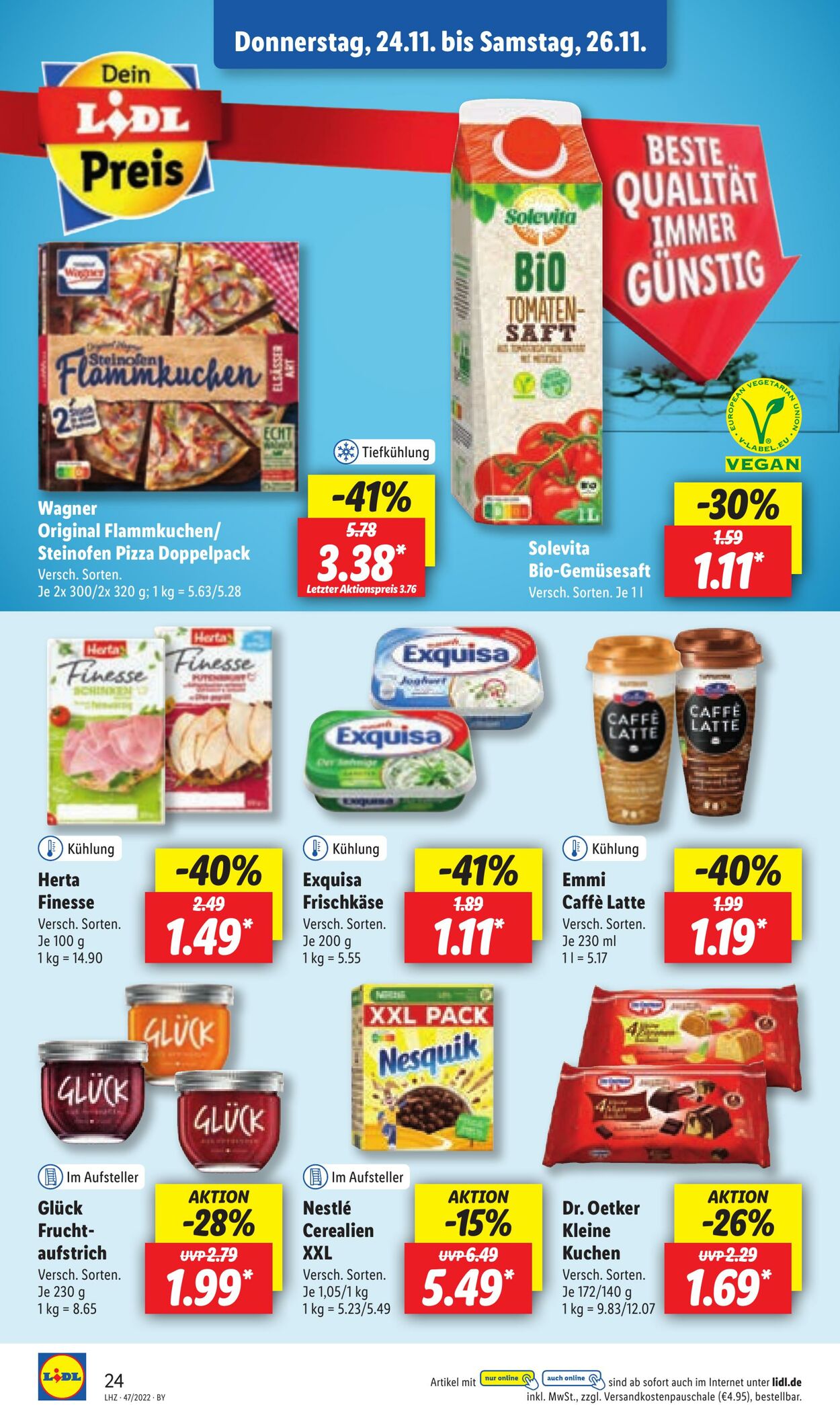 Prospekt Lidl 21.11.2022 - 26.11.2022