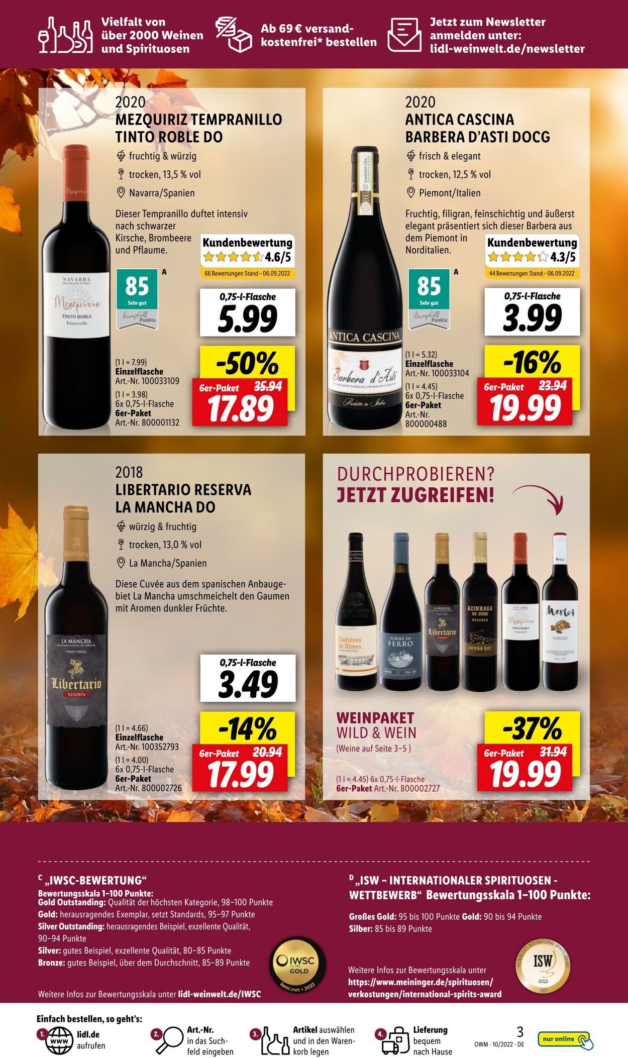 Prospekt Lidl 01.10.2022 - 31.10.2022