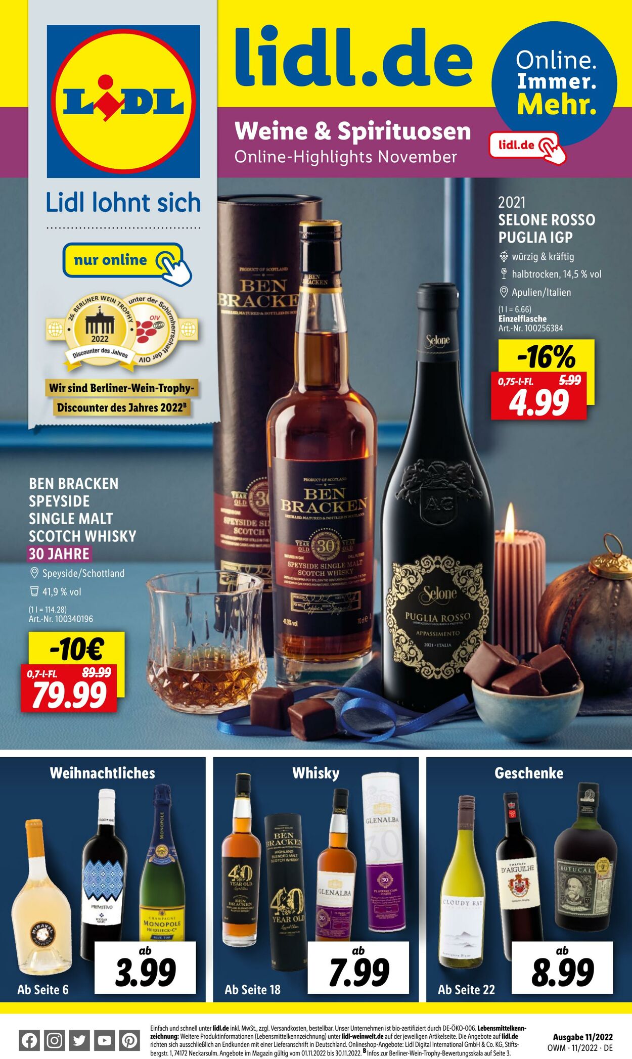 Prospekt Lidl 01.11.2022 - 30.11.2022