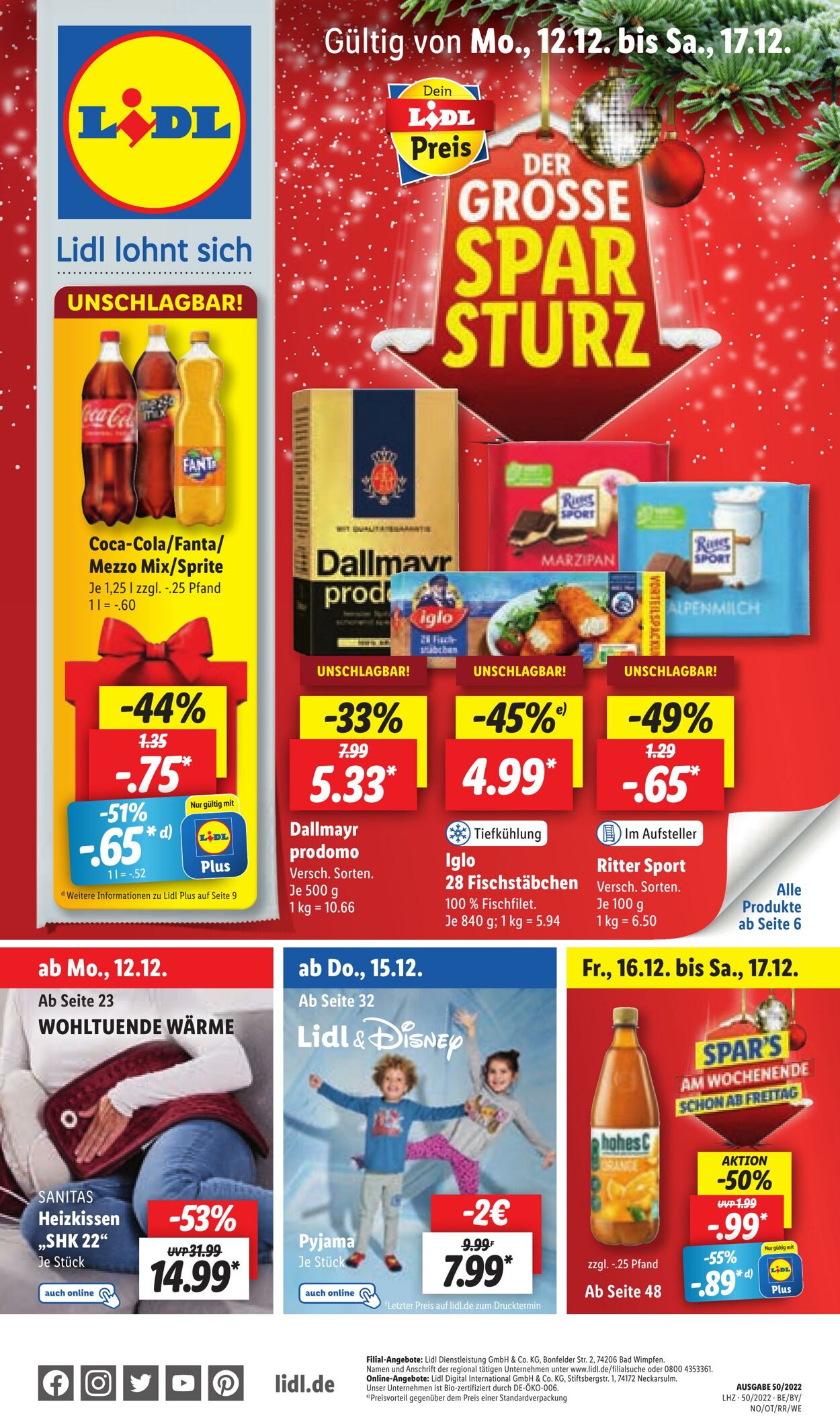 Prospekt Lidl 12.12.2022 - 17.12.2022