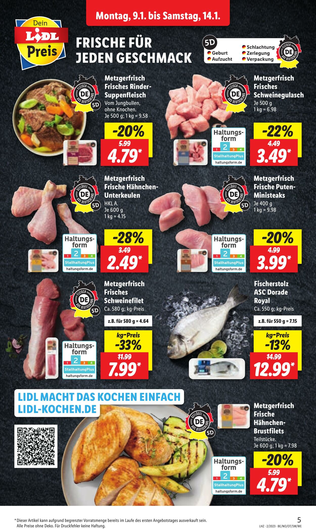 Prospekt Lidl 09.01.2023 - 14.01.2023