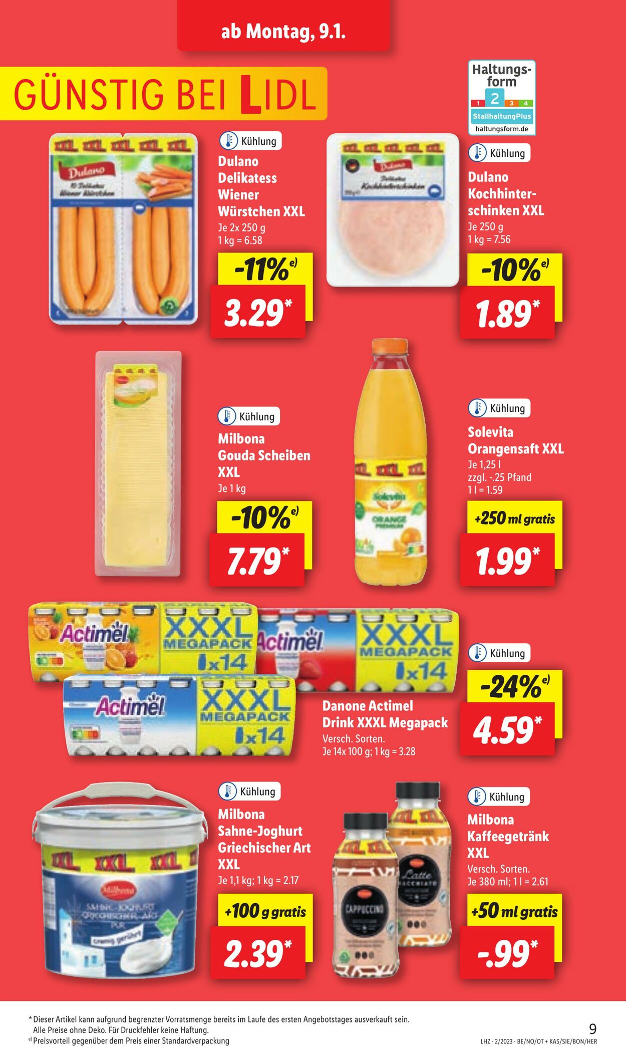 Prospekt Lidl 09.01.2023 - 14.01.2023