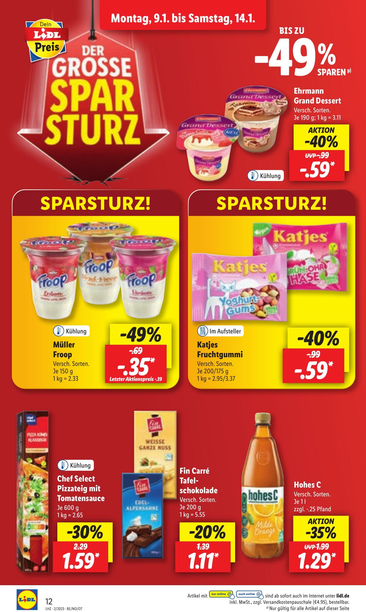 Prospekt Lidl 09.01.2023 - 14.01.2023