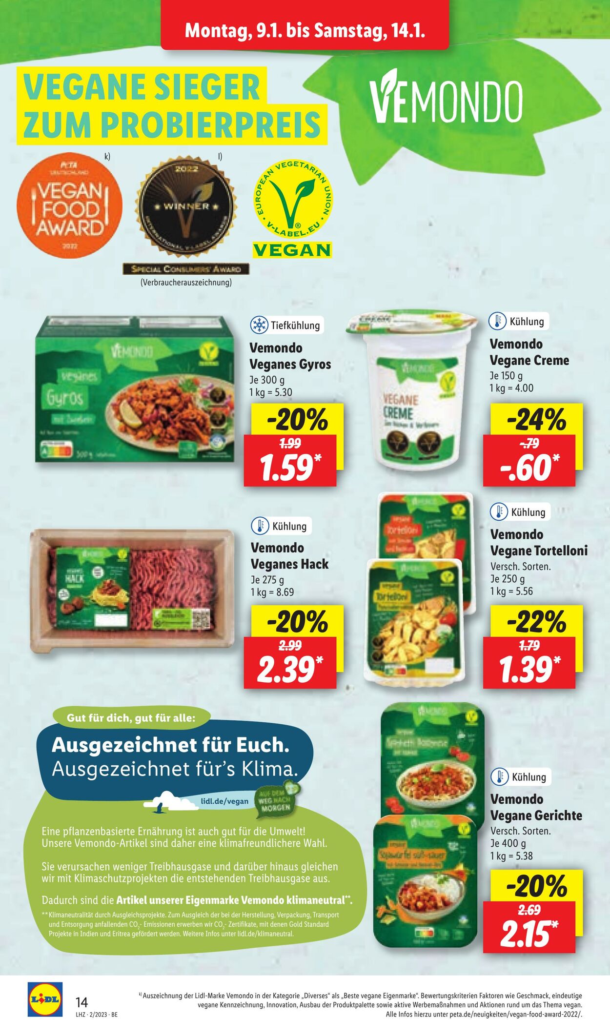 Prospekt Lidl 09.01.2023 - 14.01.2023