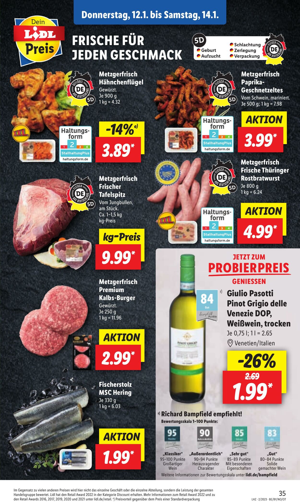 Prospekt Lidl 09.01.2023 - 14.01.2023