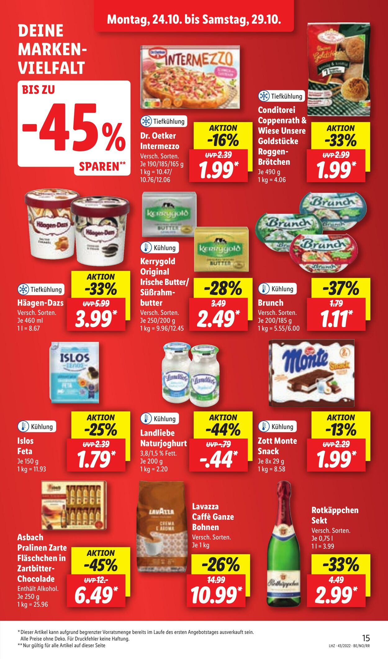 Prospekt Lidl 24.10.2022 - 29.10.2022