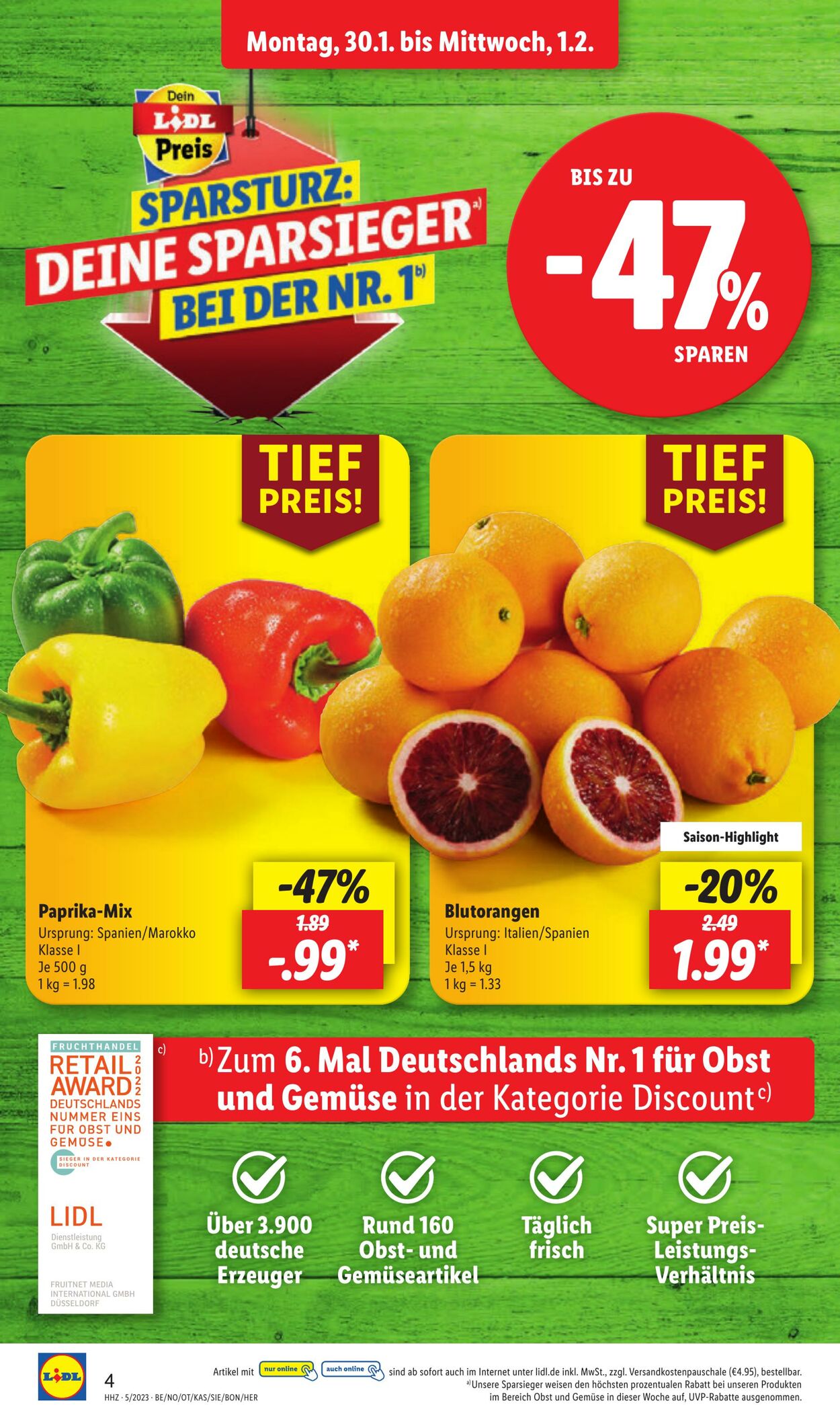 Prospekt Lidl 30.01.2023 - 04.02.2023