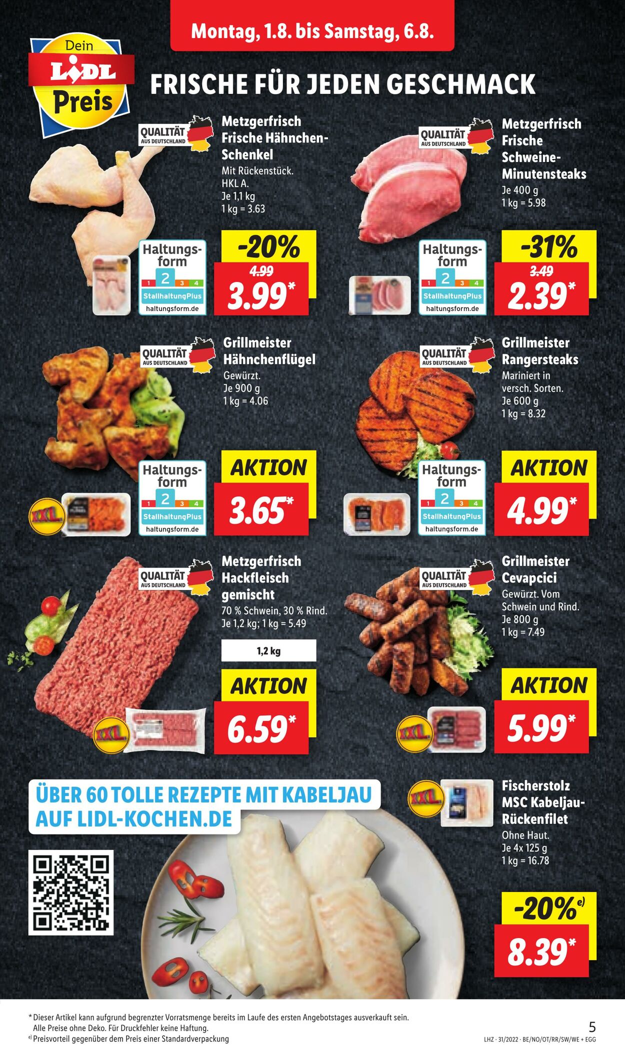 Prospekt Lidl 01.08.2022 - 06.08.2022