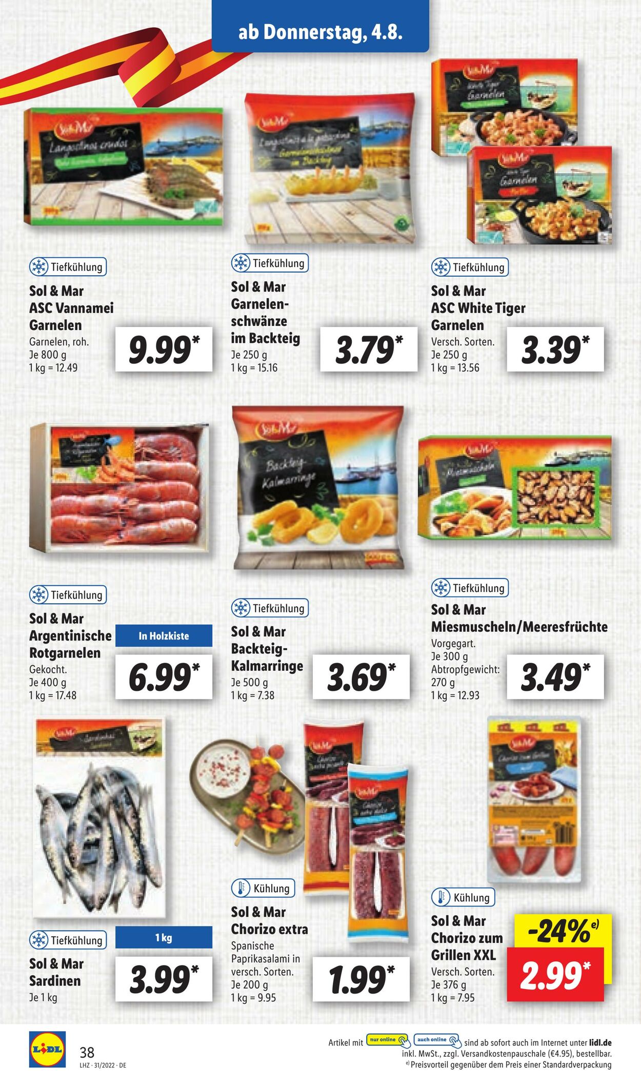 Prospekt Lidl 01.08.2022 - 06.08.2022