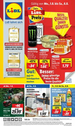 Prospekt Lidl 01.08.2022 - 06.08.2022