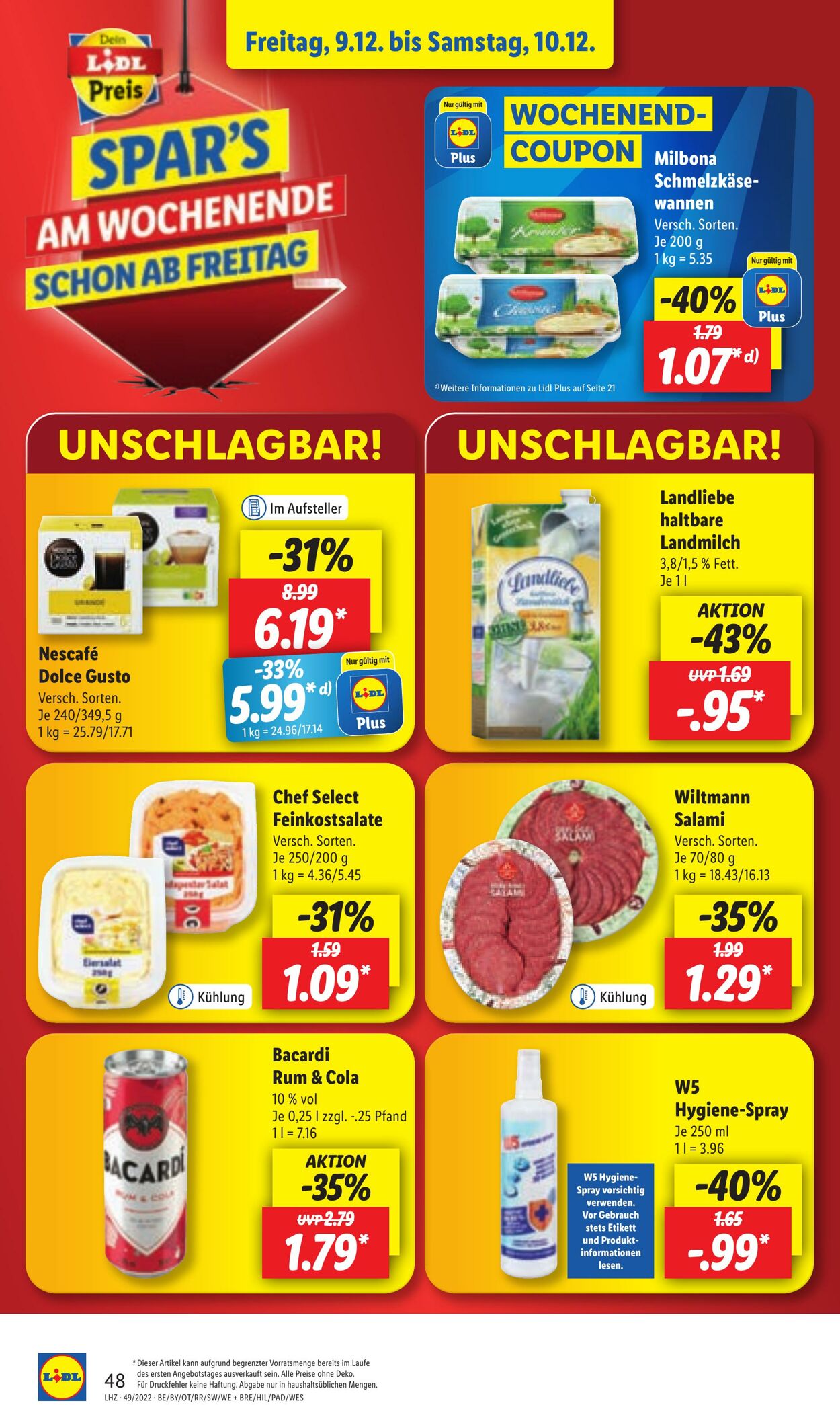 Prospekt Lidl 05.12.2022 - 10.12.2022