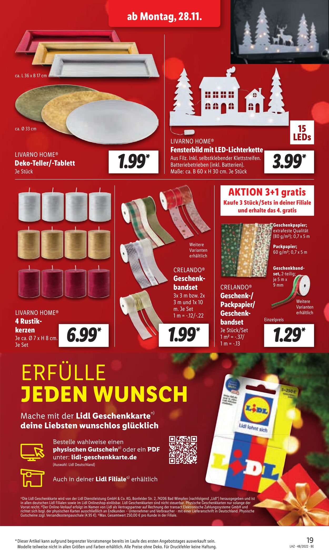 Prospekt Lidl 28.11.2022 - 03.12.2022