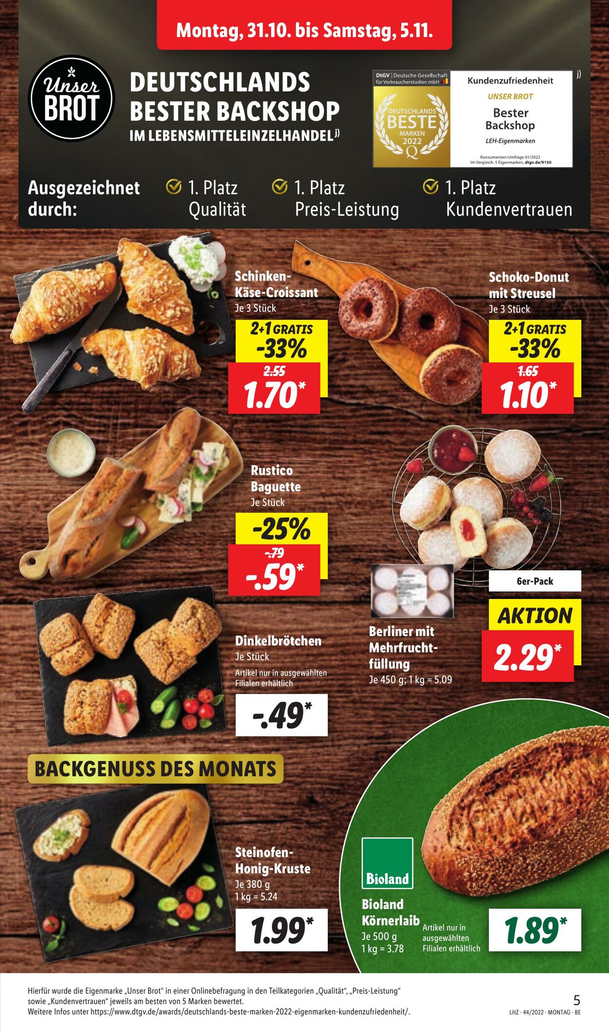 Prospekt Lidl 31.10.2022 - 05.11.2022