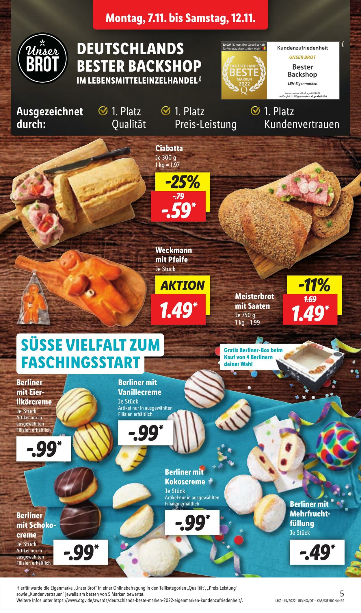 Prospekt Lidl 07.11.2022 - 12.11.2022