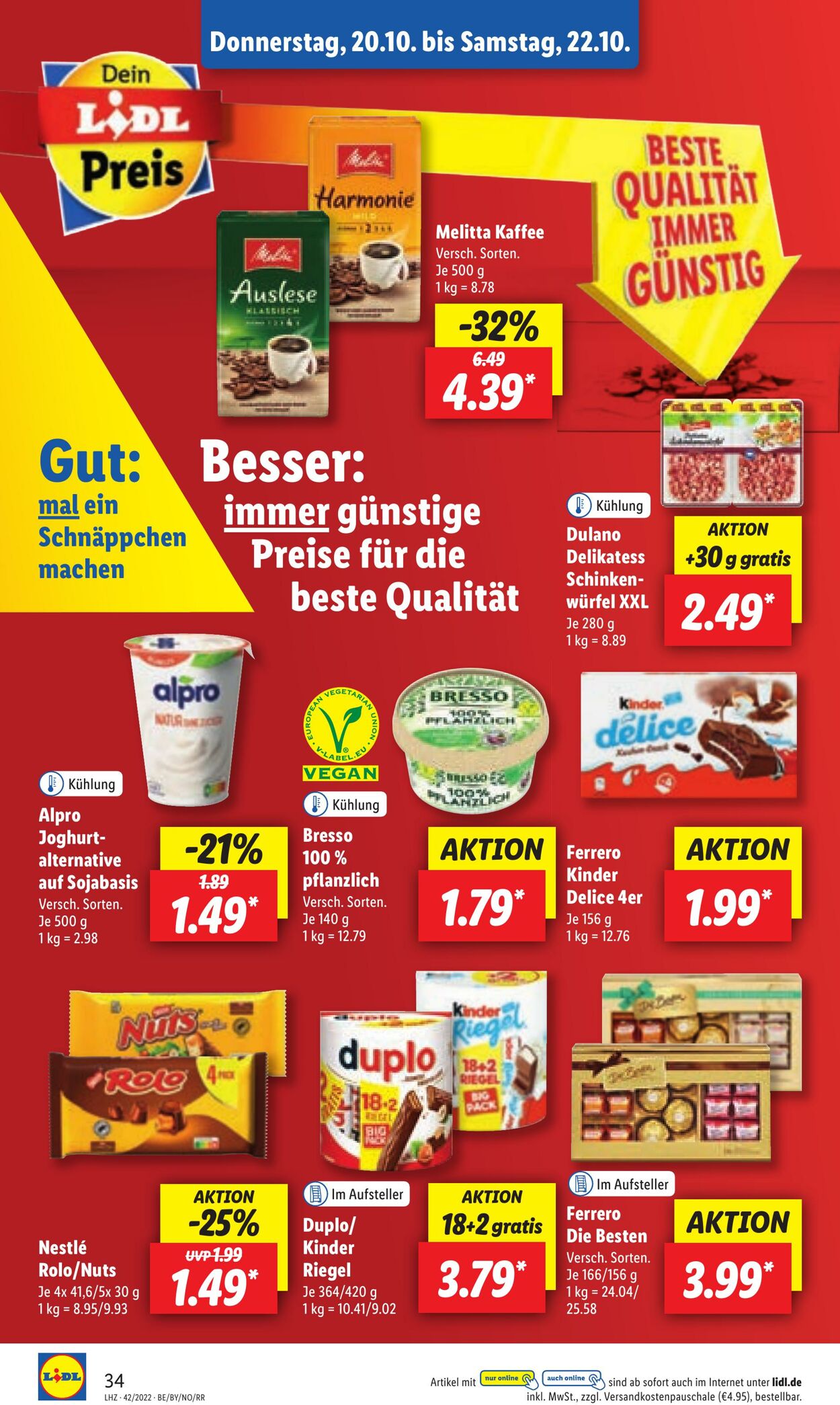 Prospekt Lidl 17.10.2022 - 22.10.2022