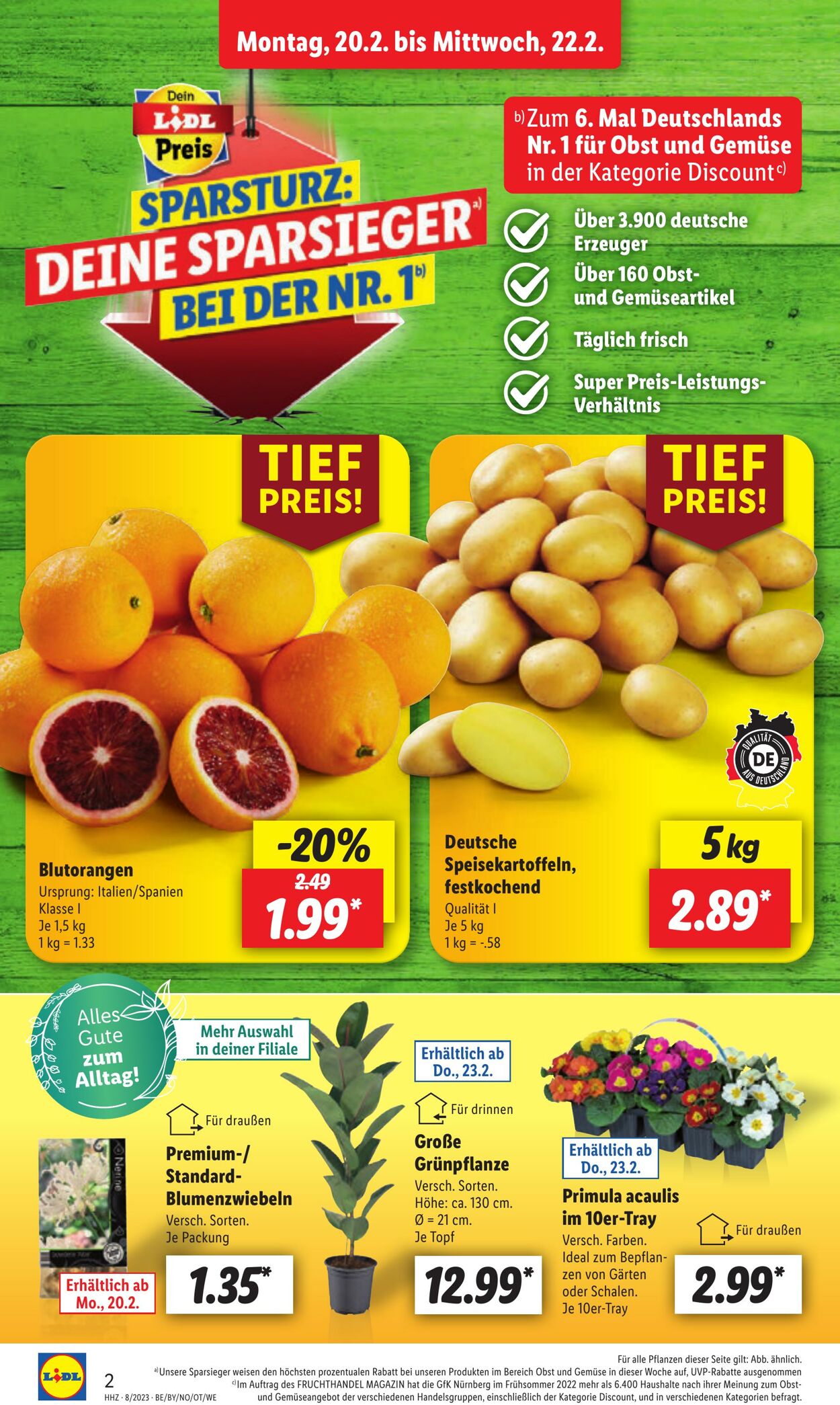 Prospekt Lidl 20.02.2023 - 25.02.2023