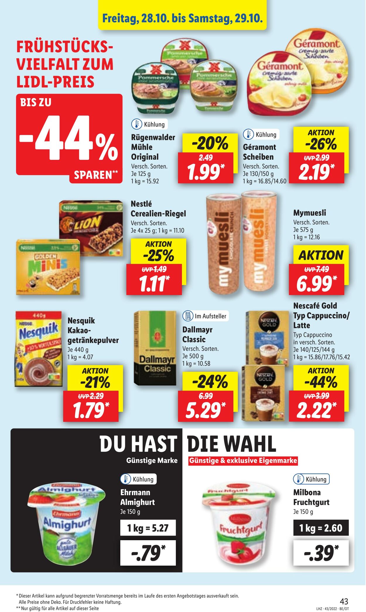 Prospekt Lidl 24.10.2022 - 29.10.2022