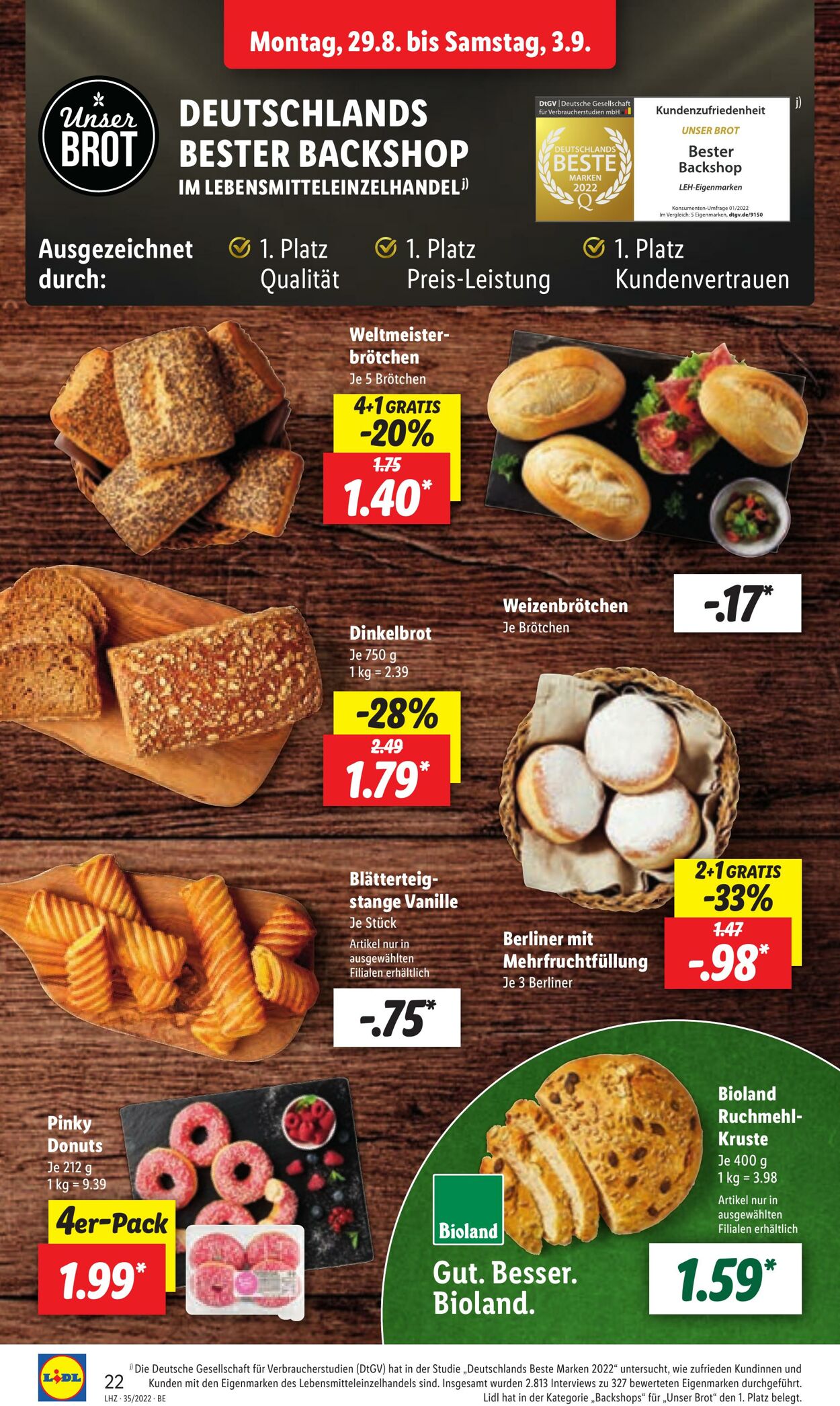 Prospekt Lidl 29.08.2022 - 03.09.2022