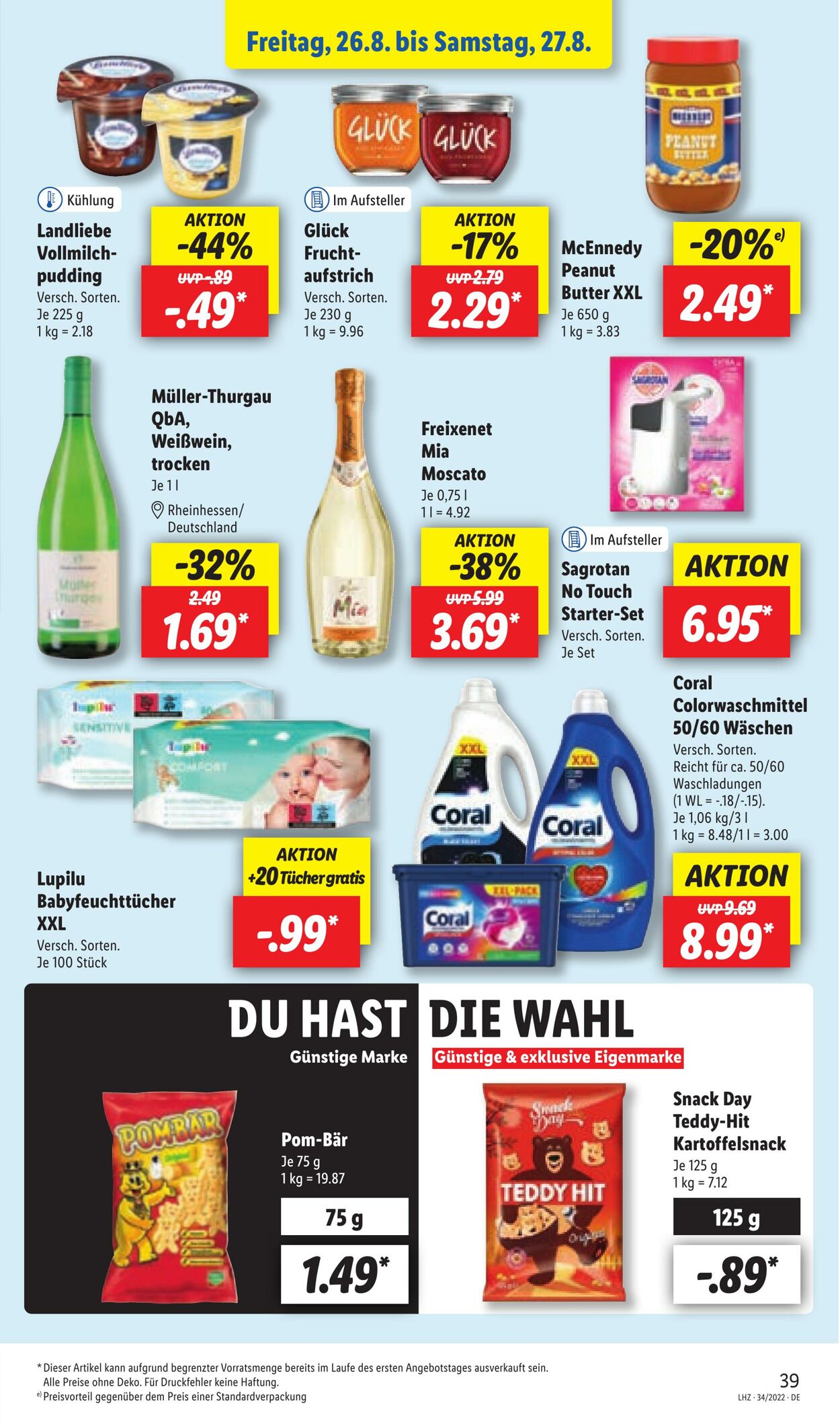 Prospekt Lidl 22.08.2022 - 27.08.2022