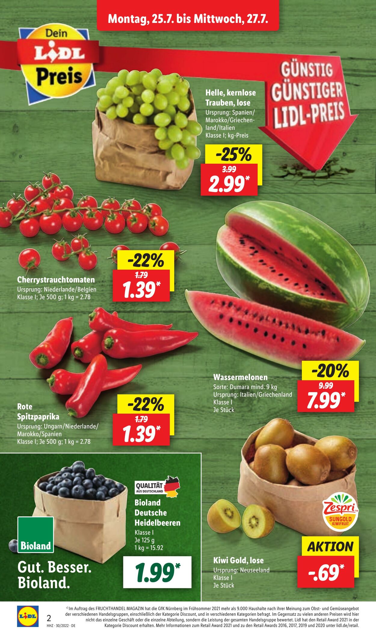 Prospekt Lidl 25.07.2022 - 30.07.2022