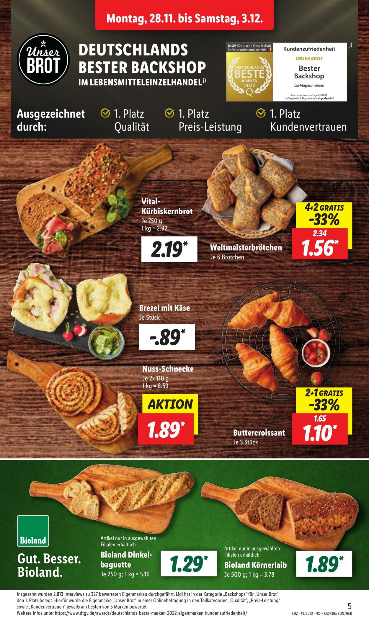 Prospekt Lidl 28.11.2022 - 03.12.2022